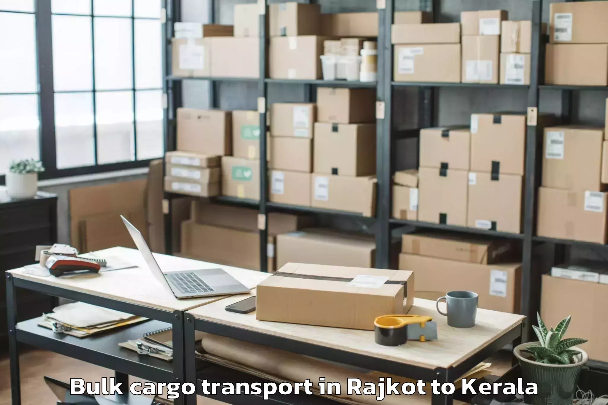 Comprehensive Rajkot to Kanayannur Bulk Cargo Transport